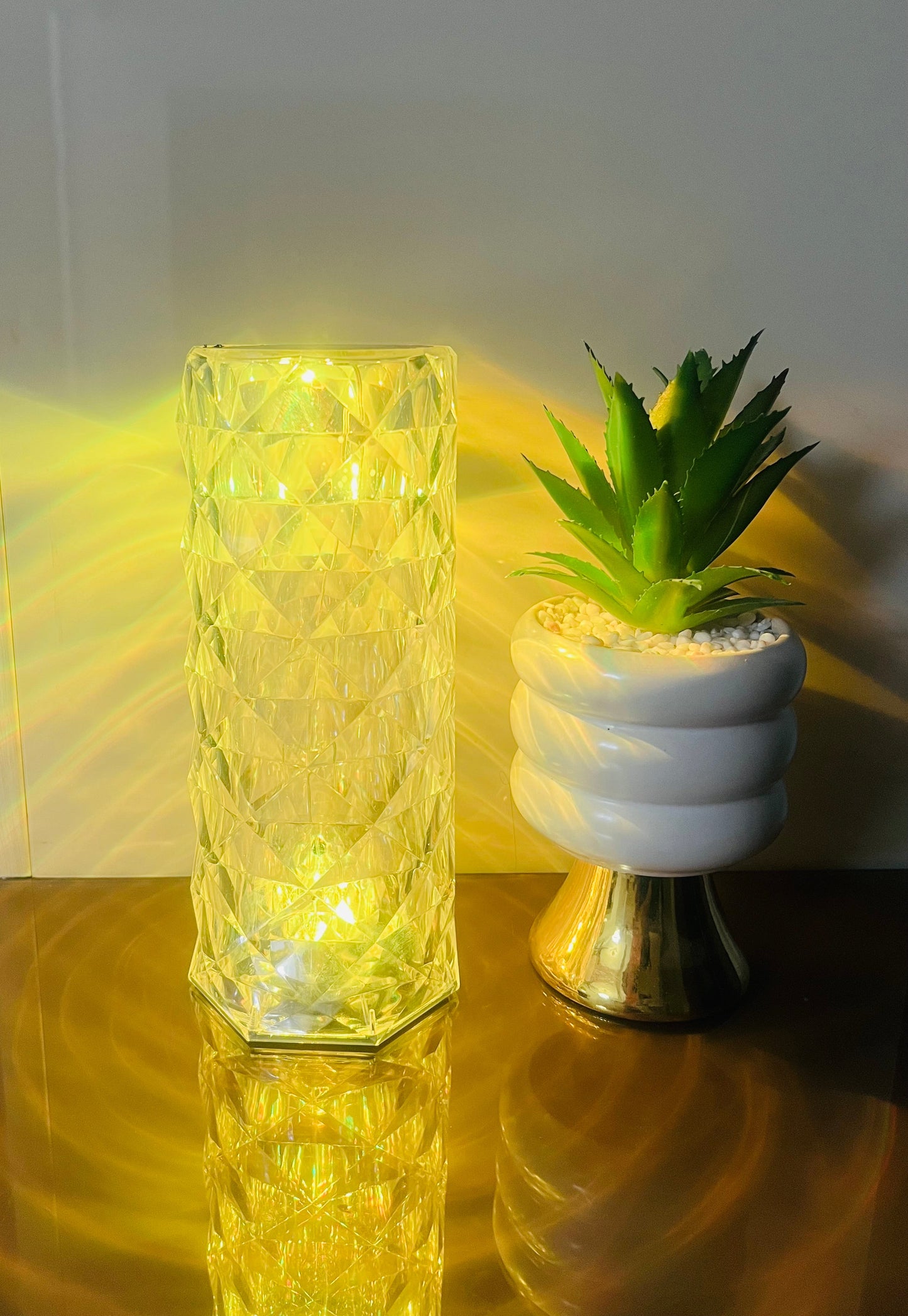 Colour Changing Crystal Lamp